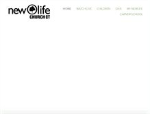 Tablet Screenshot of newlifechurchct.com